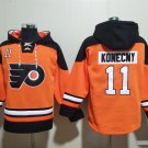 Philadelphia Flyers 11 Travis Konecny Hoodies-3