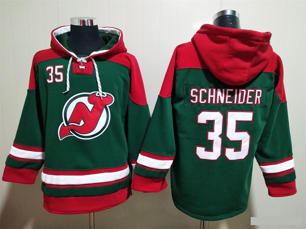 New Jersey Devils 35 Cory Schneider Hoodies