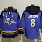 Baltimore Ravens 8 Lamar Jackson Hoodies-1