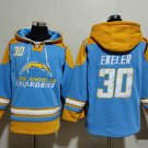 Los Angeles Chargers 30 Austin Ekeler Hoodies