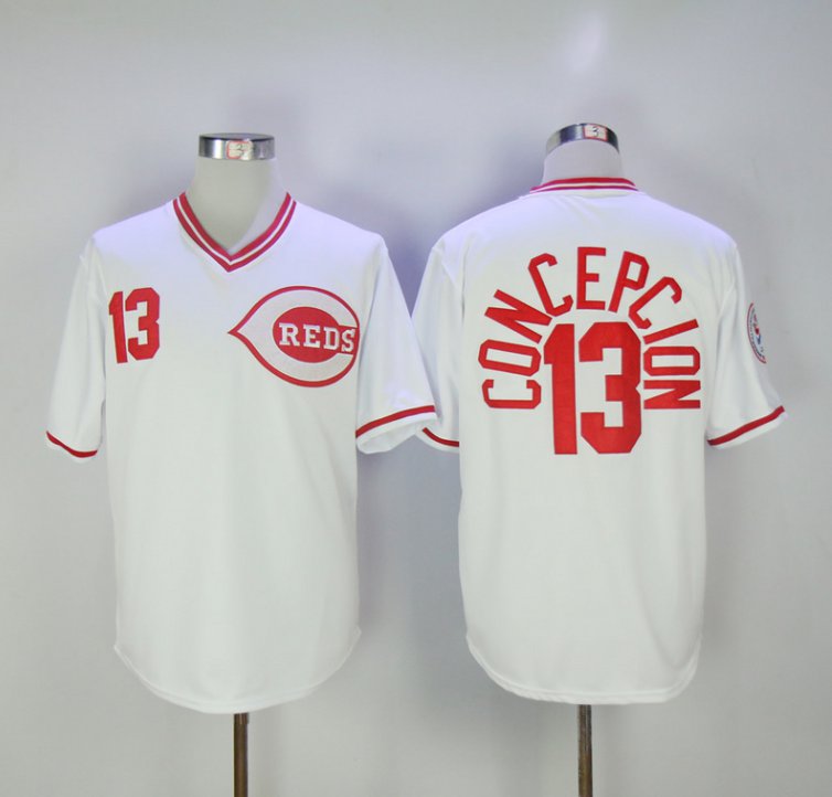 Cincinnati Reds 13 Dave Concepcion Baseball Jerseys-2