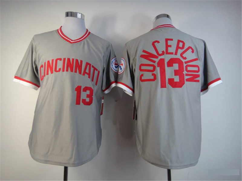 Cincinnati Reds 13 Dave Concepcion Baseball Jerseys-1