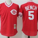 Cincinnati Reds 5 Johnny Bench Baseball Jerseys-7