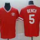 Cincinnati Reds 5 Johnny Bench Baseball Jerseys-4
