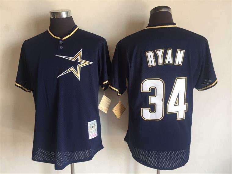 Houston Astros 34 Nolan Ryan Baseball Jerseys-13