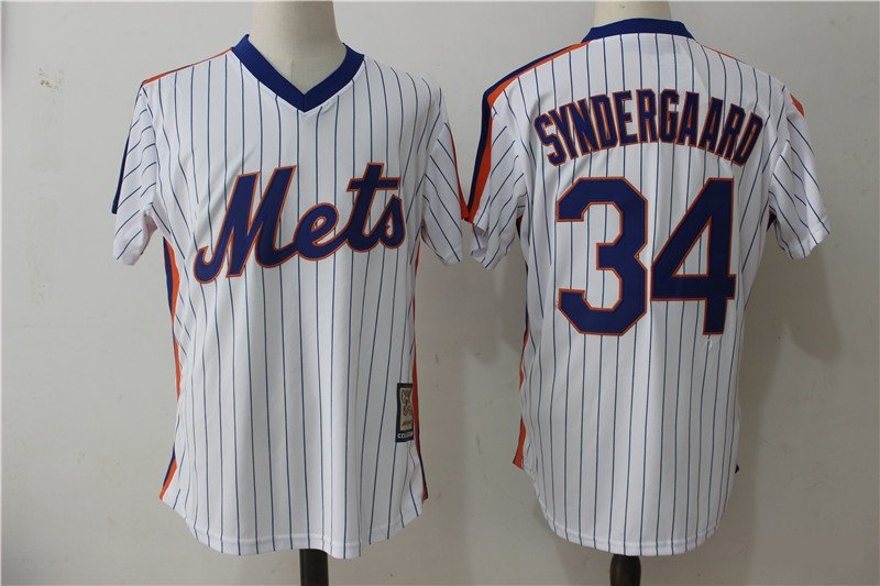 New York Mets 34 Noah Syndergaard Baseball Jerseys-10