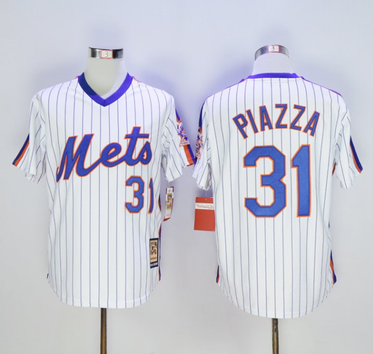 New York Mets 31 Mike Piazza Baseball Jerseys-7