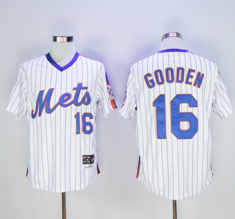 New York Mets 16 Dwight Gooden Baseball Jerseys-6