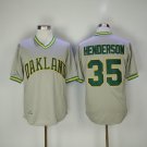 Oakland Athletics 35 Rickey Henderson Baseball Jerseys-1