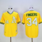 Oakland Athletics 34 Rollie Fingers Baseball Jerseys-3