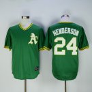 Oakland Athletics 24 Rickey Henderson Baseball Jerseys-8