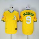 Oakland Athletics 9 Reggie Jackson Baseball Jerseys-4