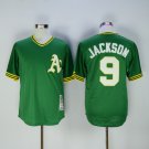 Oakland Athletics 9 Reggie Jackson Baseball Jerseys-1