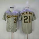 Pittsburgh Pirates 21 Roberto Clemente Baseball Jerseys-9