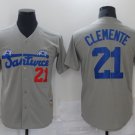 Pittsburgh Pirates 21 Roberto Clemente Baseball Jerseys-6