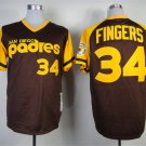 San Diego Padres 34 Rollie Fingers Baseball Jerseys-1