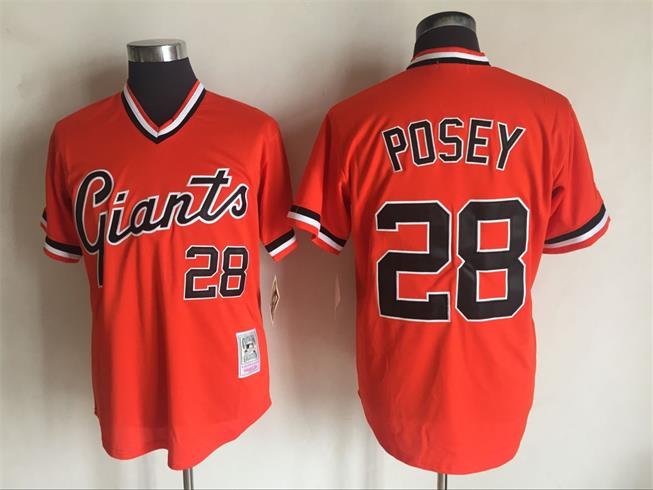 San Francisco Giants 28 Buster Posey Baseball Jerseys-12