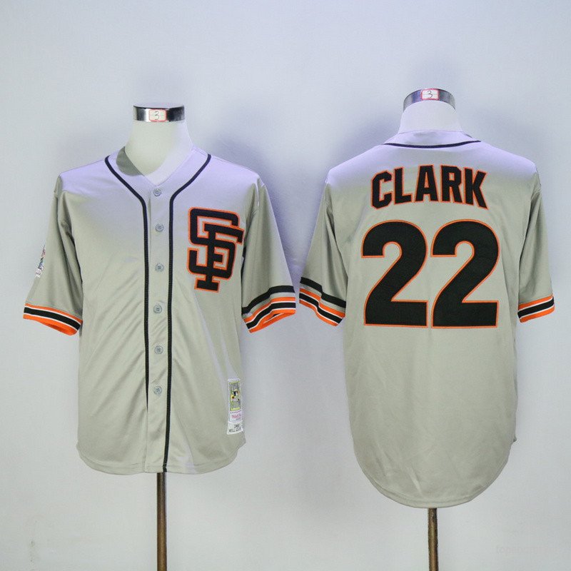 San Francisco Giants 22 Will Clark Baseball Jerseys-6