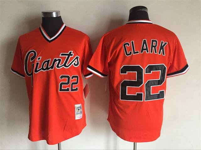 San Francisco Giants 22 Will Clark Baseball Jerseys-5