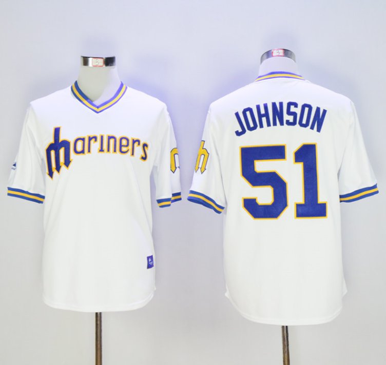 Seattle Mariners 51 Randy Johnson Baseball Jerseys-6