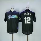 Tampa Bay Rays 12 Wade Boggs Baseball Jerseys-1