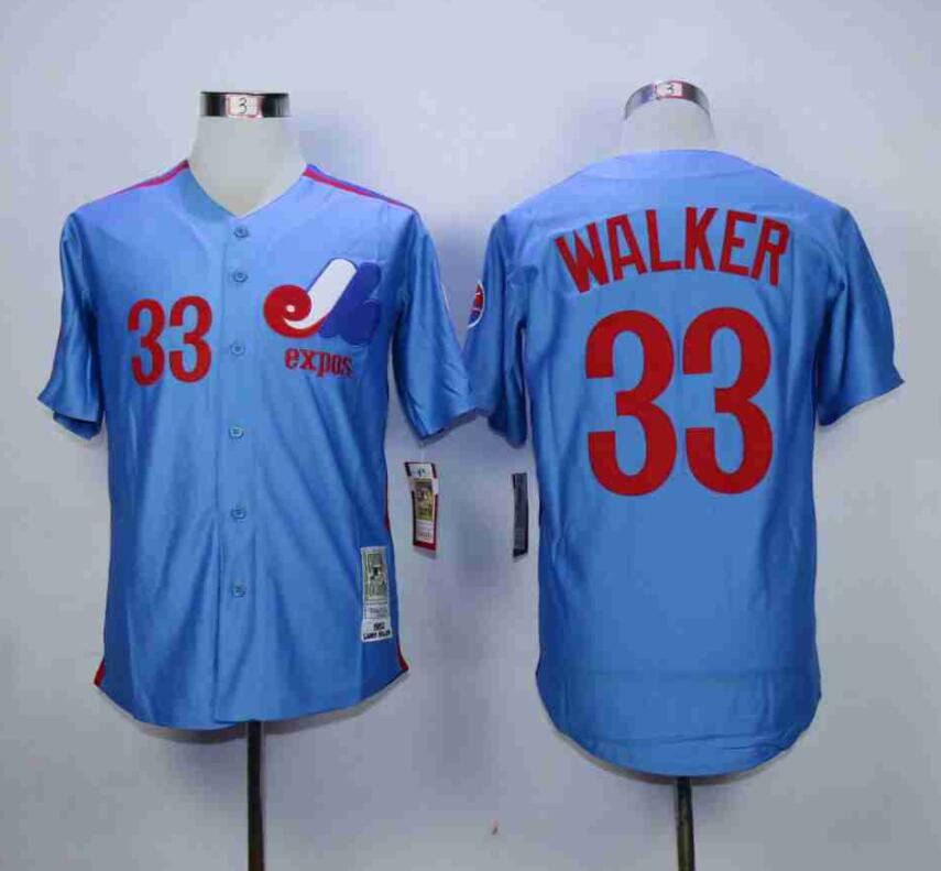 Montreal Expos 33 Larry Walker Baseball Jerseys-2