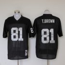 Las Vegas Raiders 81 Tim Brown Football Jerseys-1