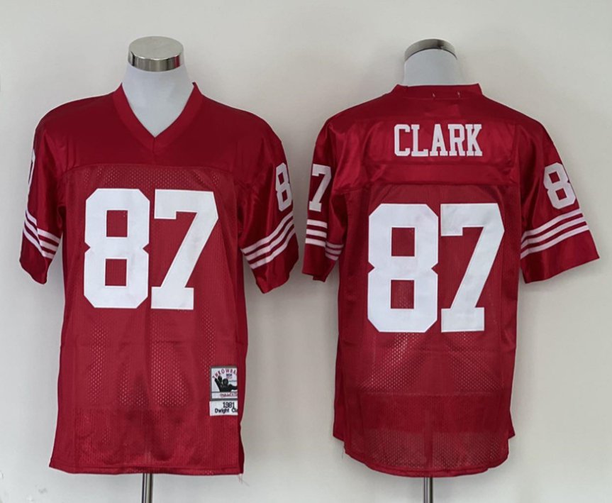 San Francisco 49ers 87 Dwight Clark Football Jerseys