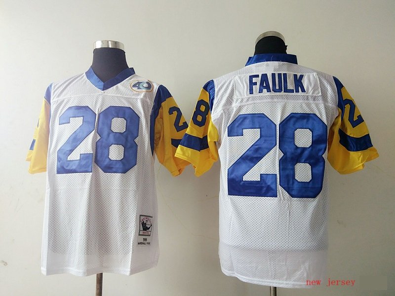 St. Louis Rams 28 Marshall Faulk Football Jerseys-2
