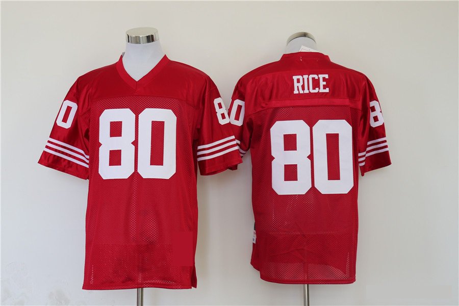 San Francisco 49ers 80 Jerry Rice Football Jerseys-2