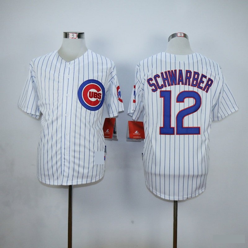 Chicago Cubs 12 Kyle Schwarber Baseball Jerseys-6