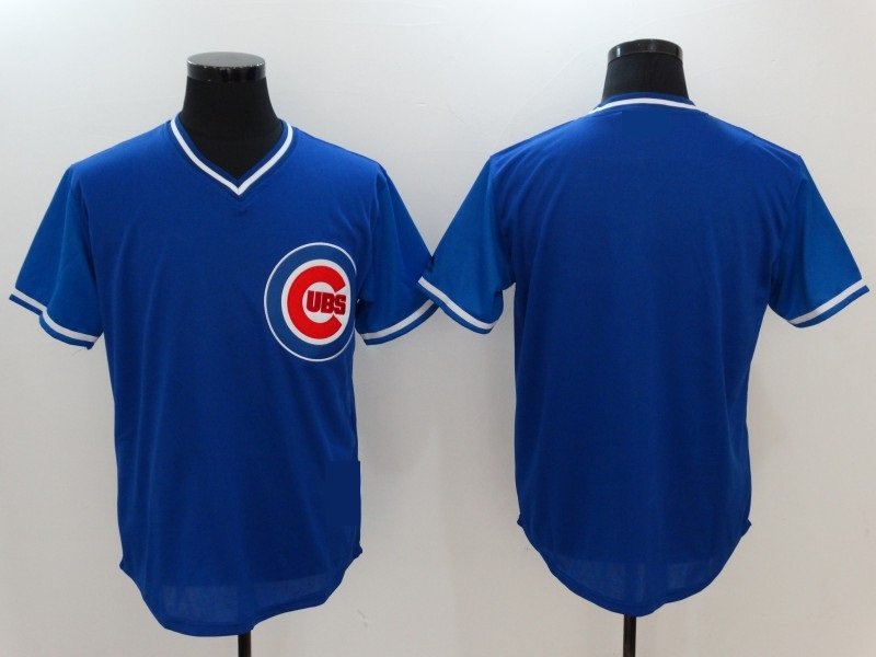 Chicago Cubs Blank Baseball Jerseys-9