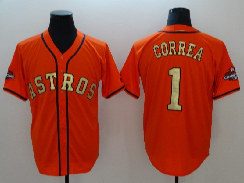 Houston Astros 1 Carlos Correa Baseball Jerseys-7