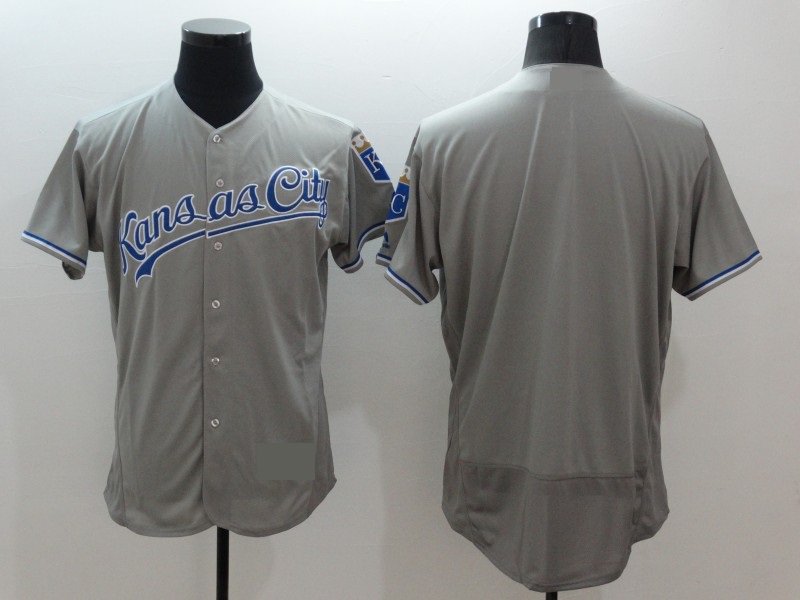 Kansas City Royals Blank Baseball Jerseys-5