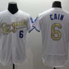 Kansas City Royals 6 Lorenzo Cain Baseball Jerseys-4