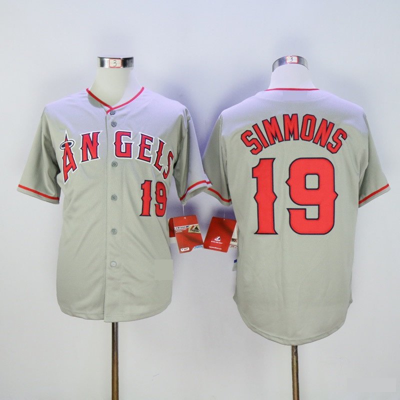 Los Angeles Angels 19 Andrelton Simmons Baseball Jerseys-1