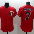Minnesota Twins 7 Joe Mauer Baseball Jerseys-3