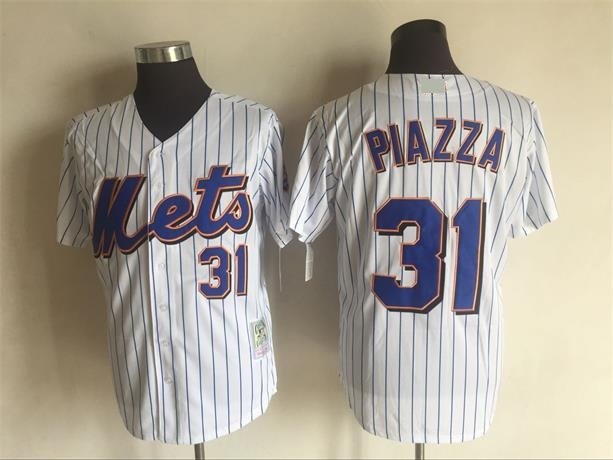 New York Mets 31 Mike Piazza Baseball Jerseys-5