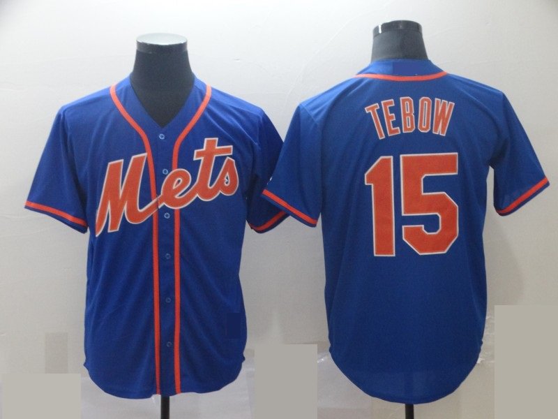 New York Mets 15 Tim Tebow Baseball Jerseys-3