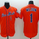 New York Mets 1 Mookie Wilson Baseball Jerseys-2