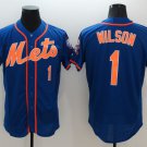 New York Mets 1 Mookie Wilson Baseball Jerseys-1