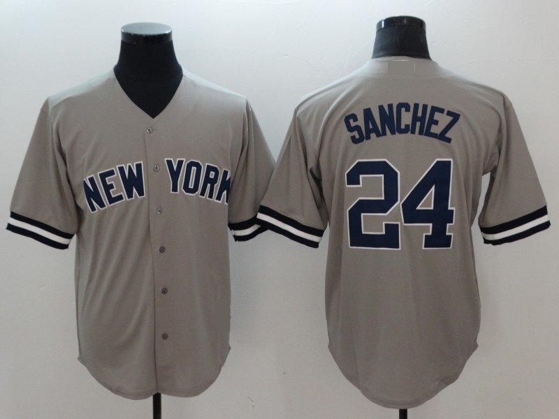 New York Yankees 24 Gary Sanchez Baseball Jerseys-5