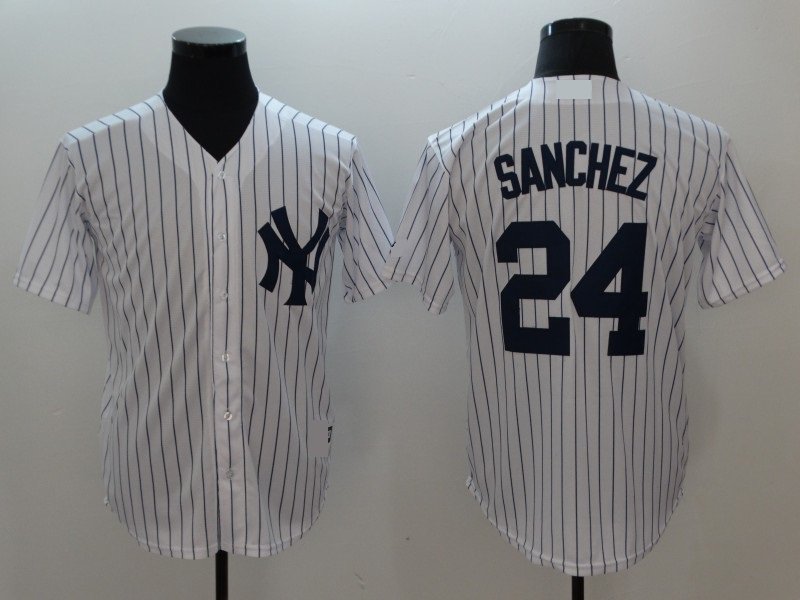 New York Yankees 24 Gary Sanchez Baseball Jerseys-3