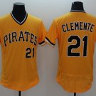 Pittsburgh Pirates 21 Roberto Clemente Baseball Jerseys-1