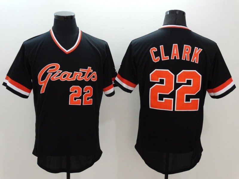 San Francisco Giants 22 Will Clark Baseball Jerseys-2