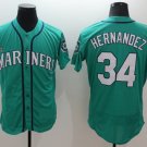 Seattle Mariners 34 Felix Hernandez Baseball Jerseys-2