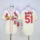 St. Louis Cardinals 51 Willie McGee Baseball Jerseys-1