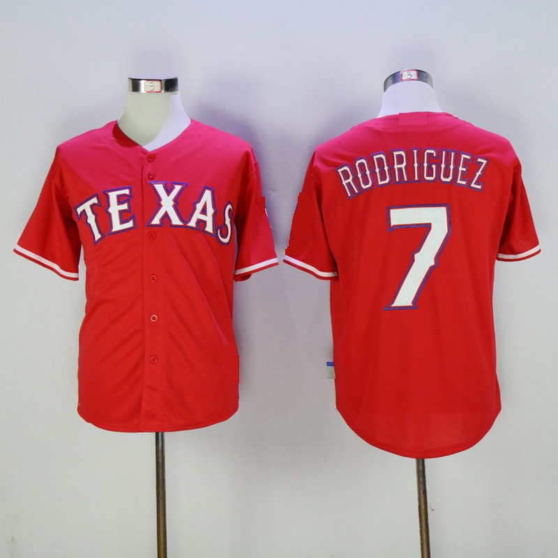 Texas Rangers 7 Ivan Rodriguez Baseball Jerseys-3