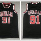 Chicago Bulls 91 Dennis Rodman Basketball Jerseys-2