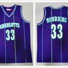 Charlotte Hornets 33 Alonzo Mourning Basketball Jerseys-1